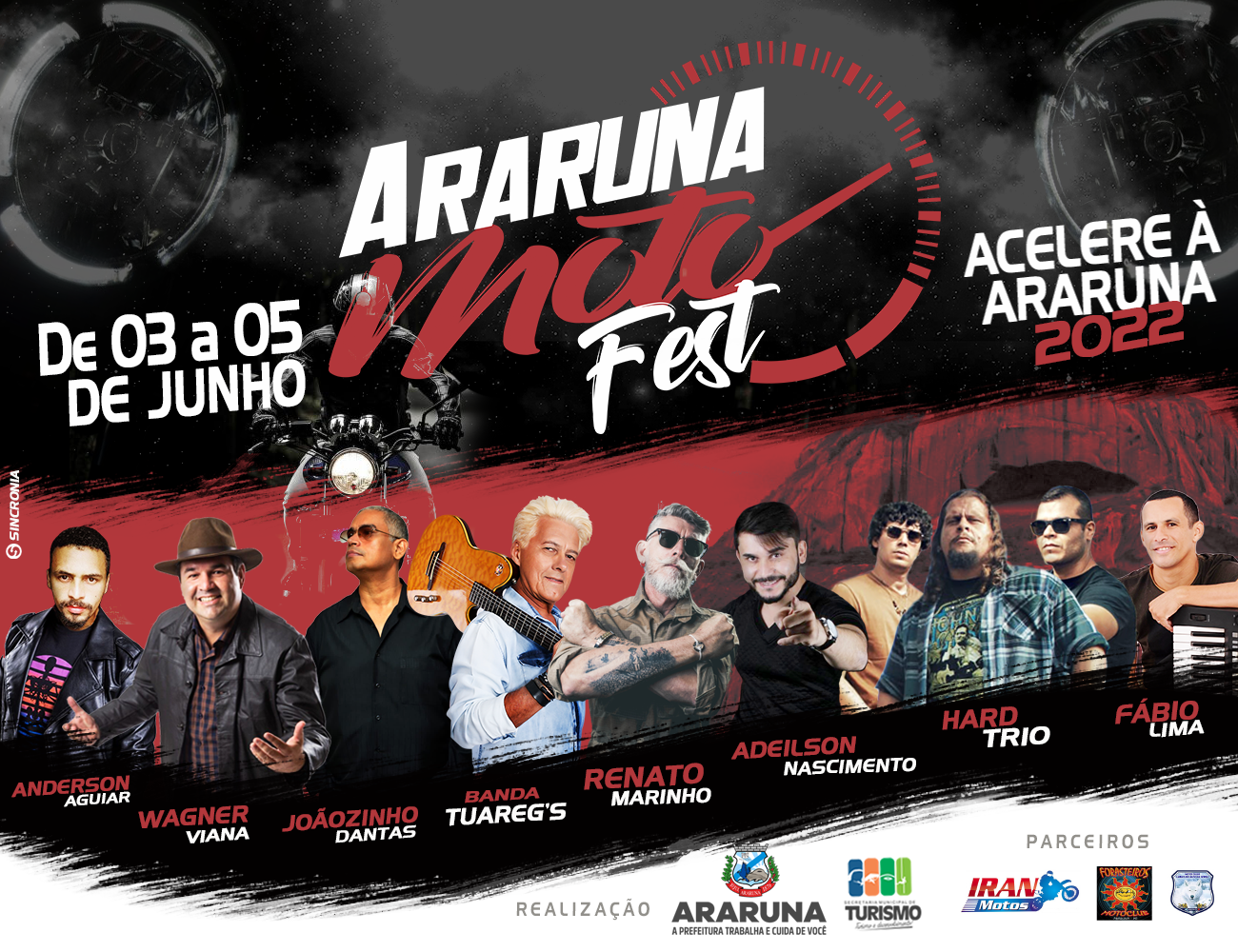 Prefeito Vital Costa anuncia atrações artísticas do Araruna Moto Fest 2022  - Prefeitura Municipal de Araruna